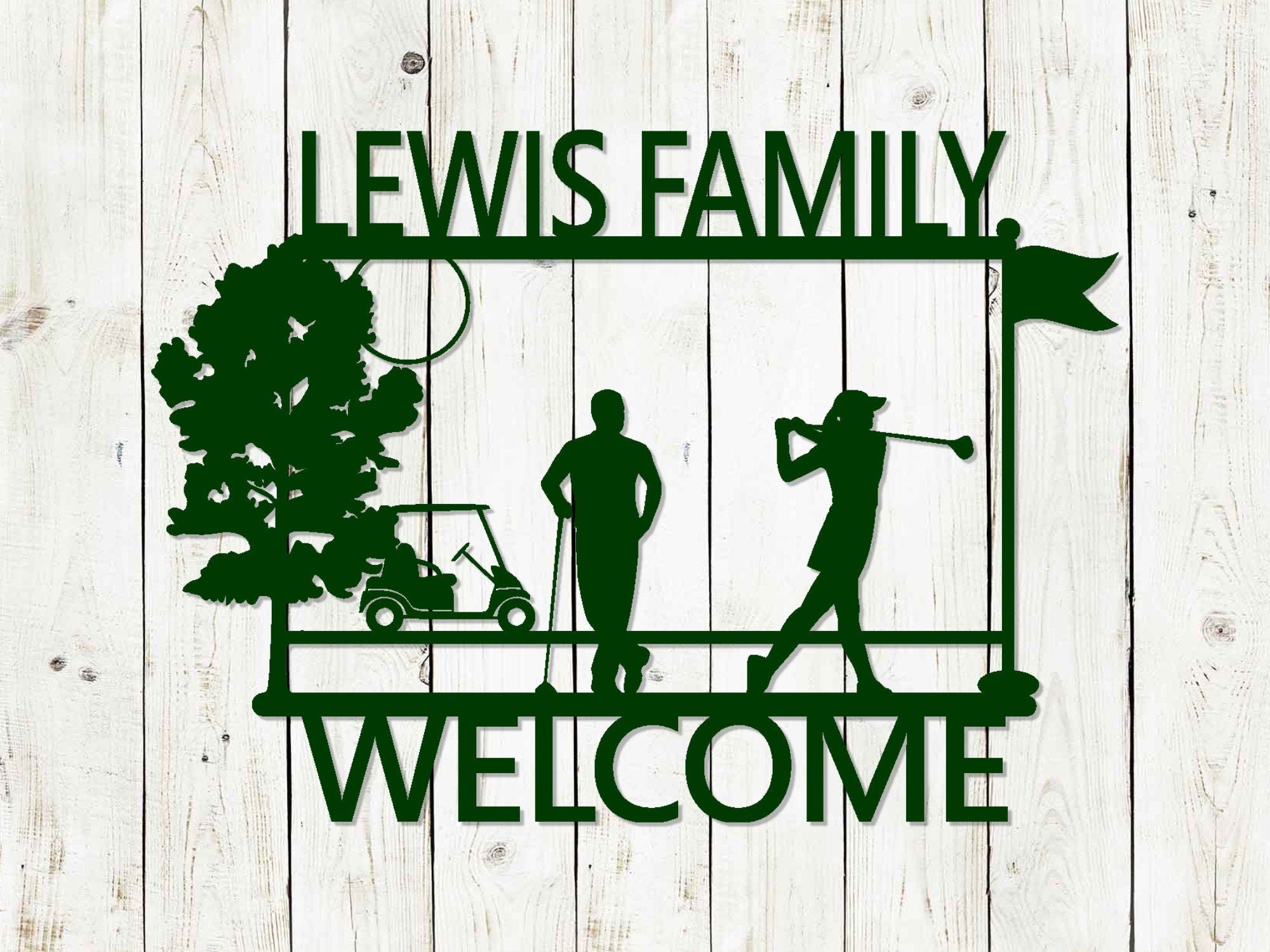 Personalized Golf Custom Metal Sign, Handmade Golf Wall Decor for Bar, Game Room, Man Cave